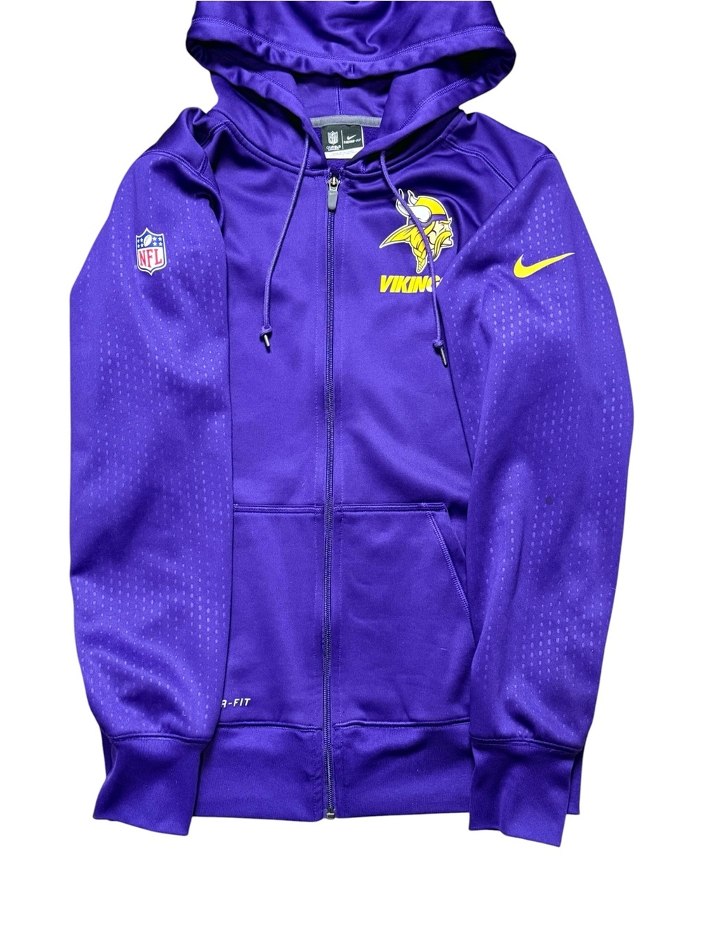 Nike Minnesota Vikings Therma-FIT Full Zip Hoodie Men’s Small Purple NFL - Picture 5 of 11